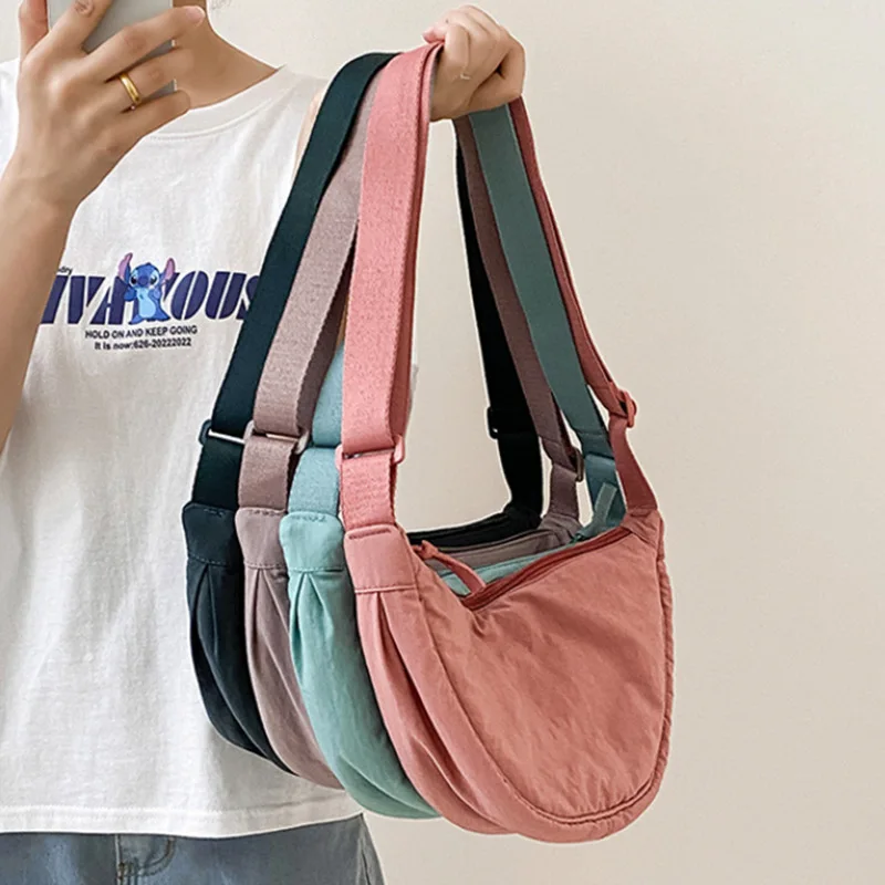 

New Large-capacity Japanese Student Single-shoulder Crossbody Bag Women Men Casual Hobo Tote Lady Travel Shopper Bag Purses 2025