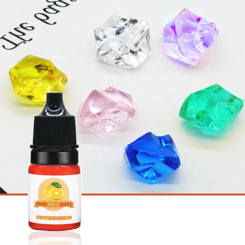 Easy to Mix Vibrant Resin Pigment Dye Colorant Set Skin Safe Epoxy Resin Paint Color Epoxy Resin Colorant for Jewelry Y08E