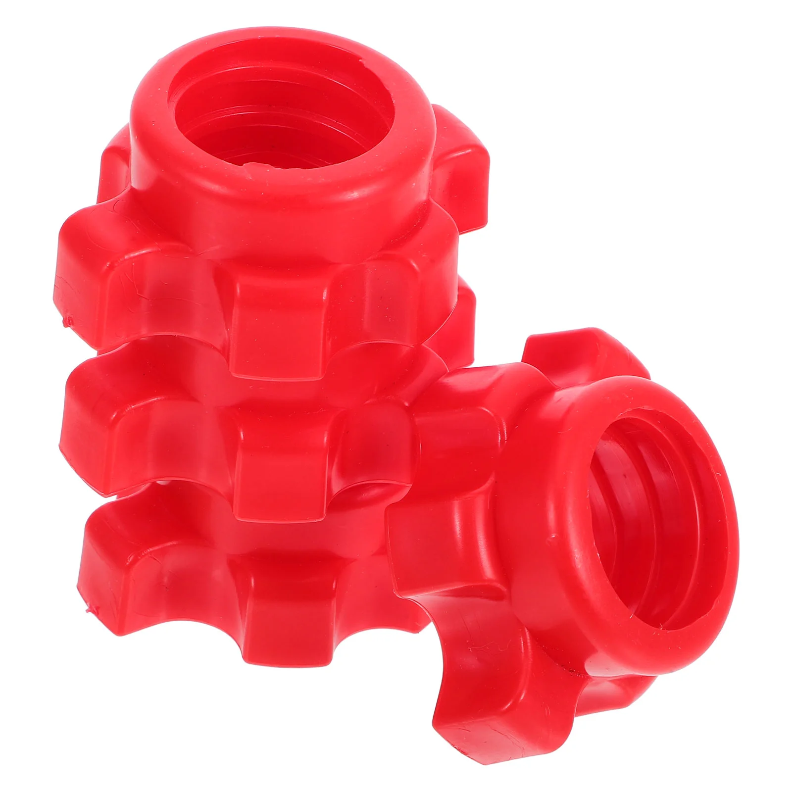 

4 Pcs Dumbbells Bar Nut Barbell Fixing Accessories Home Gym Equipment Fitting Sports Fitness Red