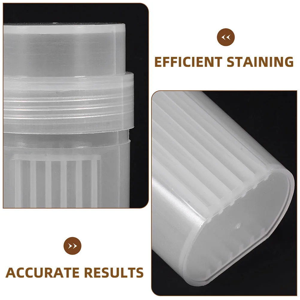 3 Stück Mikroskop-Objektträger, Färbeglaster, Laborzubehör, Glas, transparenter Aufbewahrungskoffer, Probengläser