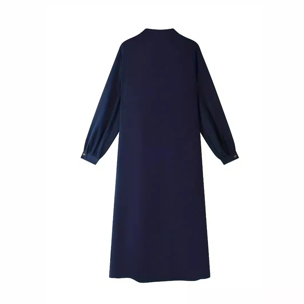 Women Eid Muslim Dress Single Breasted Casual Dresses Buttons Loose Ankle Length Vestidos Solid Modest 2026 Abaya Ramadan