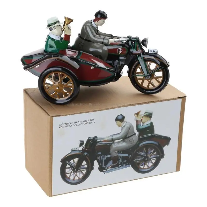 Cool Motorcycle Wind-up Toy Kids Birthday Holiday Gift Infanzia Ricordando regali motociclisti colorati con giocattolo sidecar