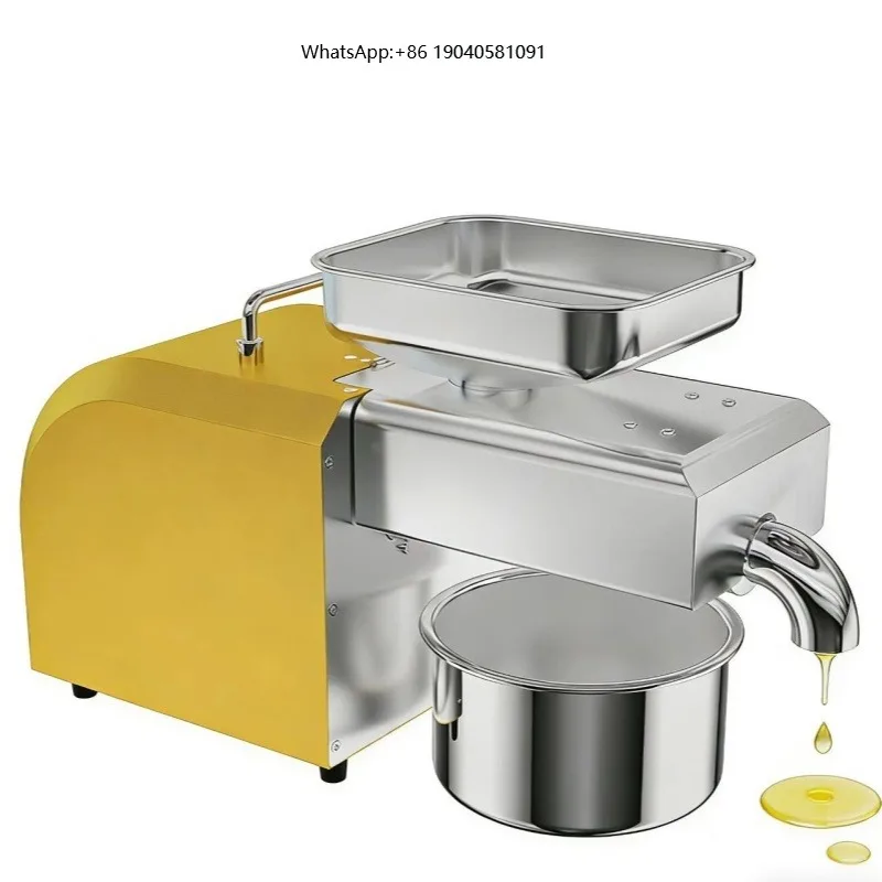 Mini Digital Temperature Control Panel Rapeseed Peanut Sunflower Oil Press Machine for Small Business
