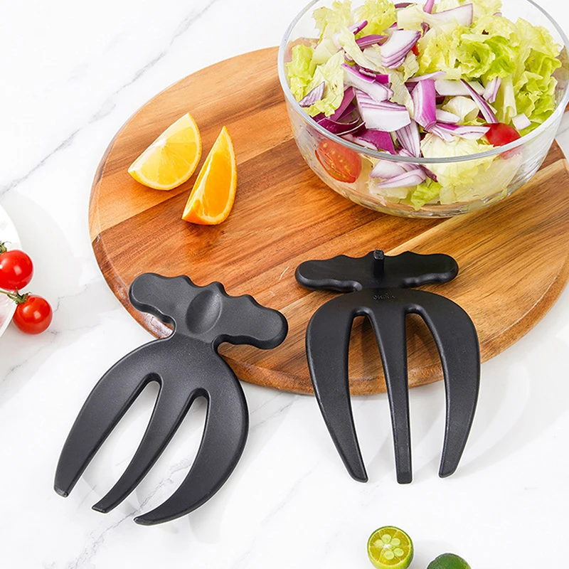 1 Portable Salad Blender Multifunctional Tossing Tool Creative Three Finger Fruit Claw Salad Tossing Kitchen Tools
