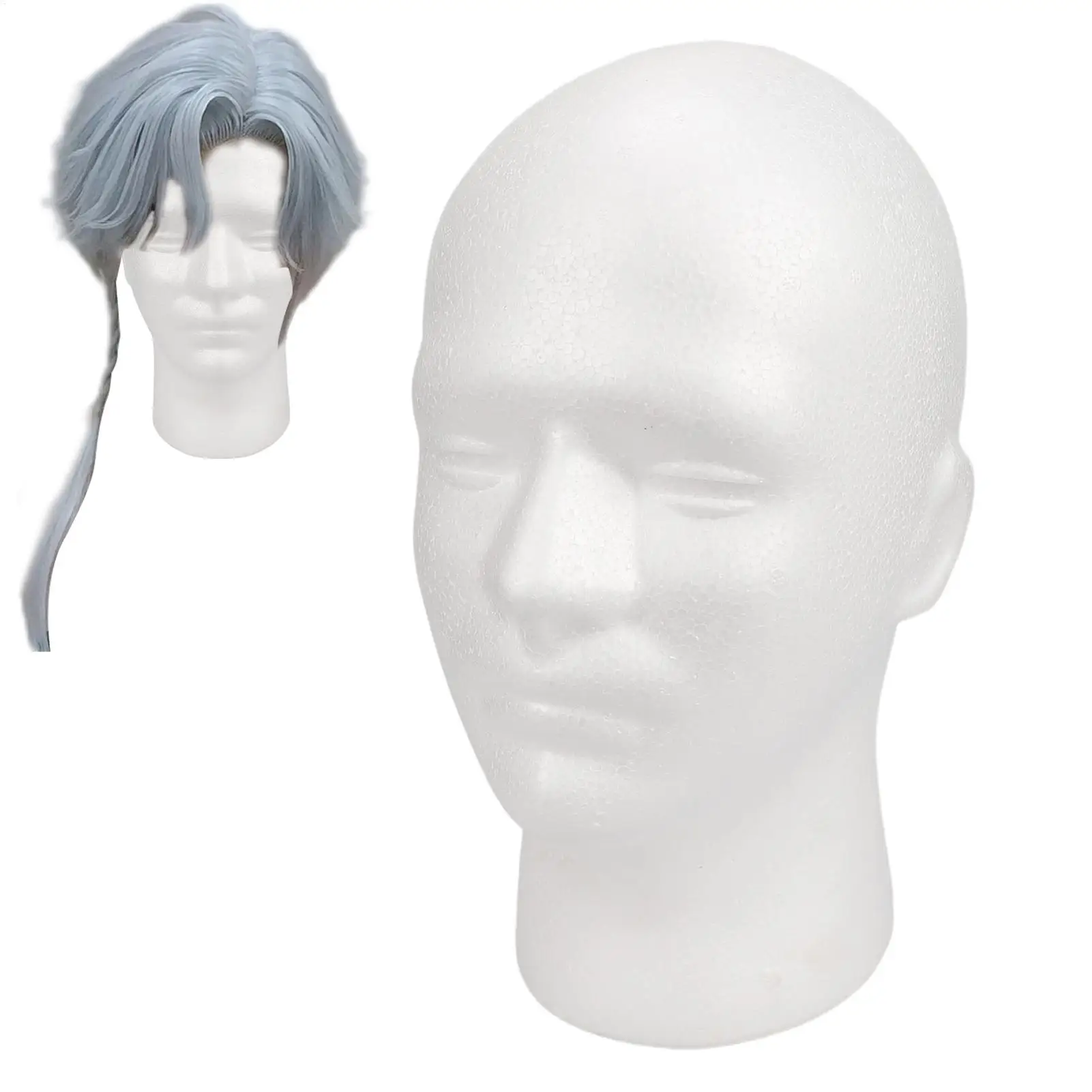 1PC Styrofoam Mannequin Manikin Head Model Foam Wig Hair Glasses Display Wig Hair Glasses Headwear Display Accessories