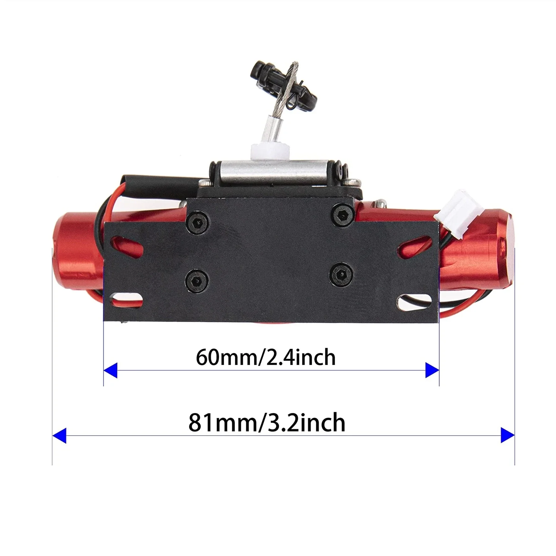 มอเตอร์คู่โลหะจําลอง Winch สําหรับ 1/8 1/10 RC Crawler รถ Axial SCX10 TRAXXAS TRX4 RC4WD D90 KM2 Redcat อะไหล่อัพเกรด