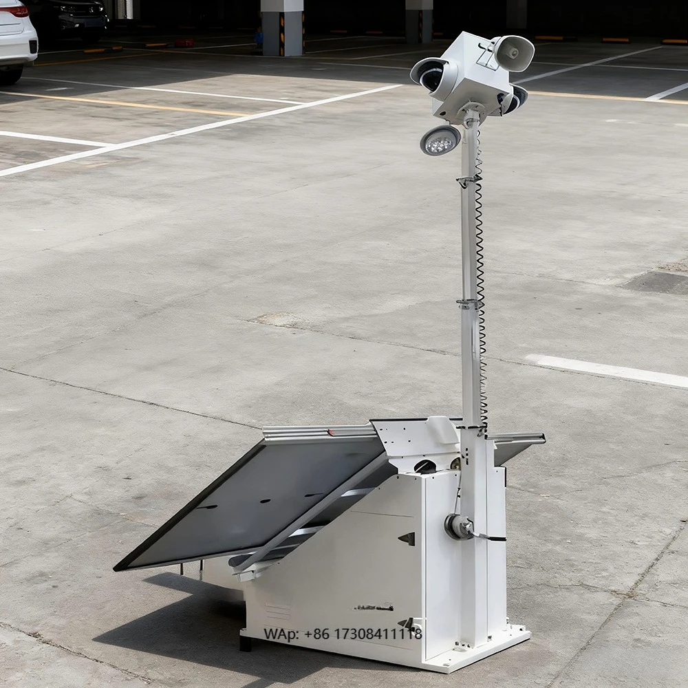 Recommend Solar Led Type Trailer Mounted Mobile 6' Mast With IP65 for Forest Fire Control