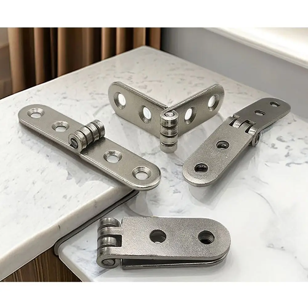 8Pcs 270 Degree Foldable Metal Hinges Screw Install Flap Hinge for Cabinet Wardrobe Door Furniture Hardware(Excluding Screws)