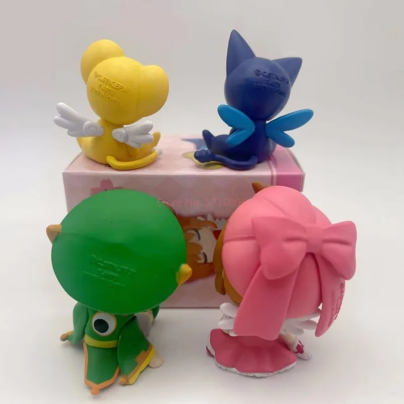 Cardcaptor sakura dormindo ombro a ombro japonês torcido ovo versão q li syaoran keroberos anime figura decoração brinquedos presente
