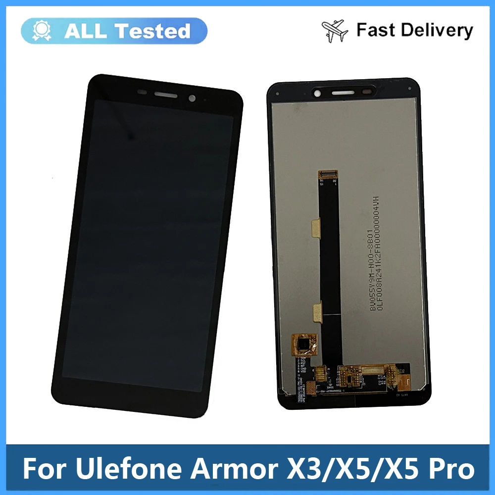 

100% тестирование качества для Ulefone Armor X5 Pro, ЖК-дисплей + сенсорный ЖК-экран 5,5 дюйма, новый для ARMOR X 5, Armor x3, ЖК-сенсор