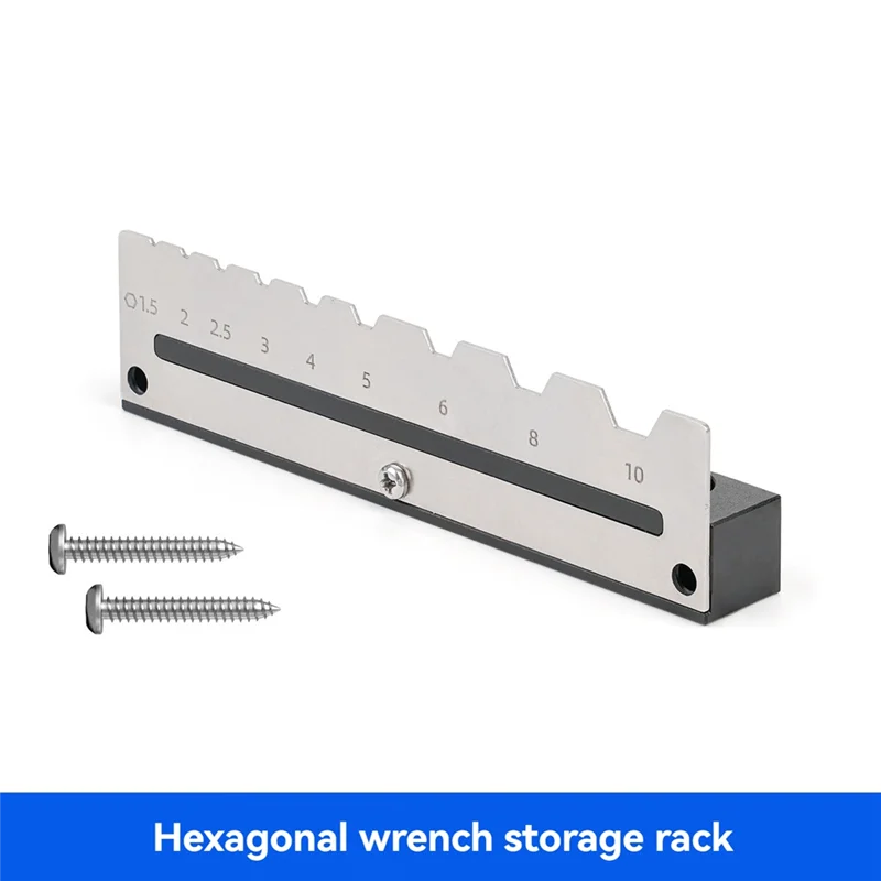 Luckshopping-soporte de llave Hexagonal, organizador de llaves hexagonales, estante de almacenamiento de herramientas de placa perforada de Metal para herramientas de carpintería