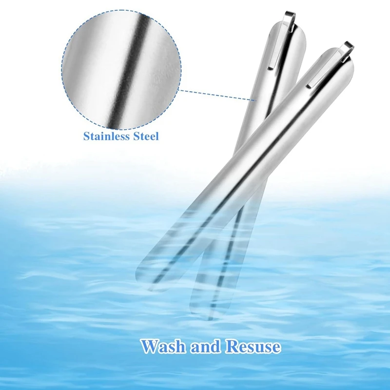 Table Crumbers for Servers Table Crumb Sweeper with Pocket Clip Stainless Steel Cleaner for Quick Cleanup 2Pack