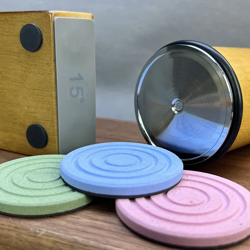 Rollers Knife Sharpener Magnetic Accessories Sharpening Stone Whetstone Grit 240-10000# Polishing Leather Set Diamond Stone