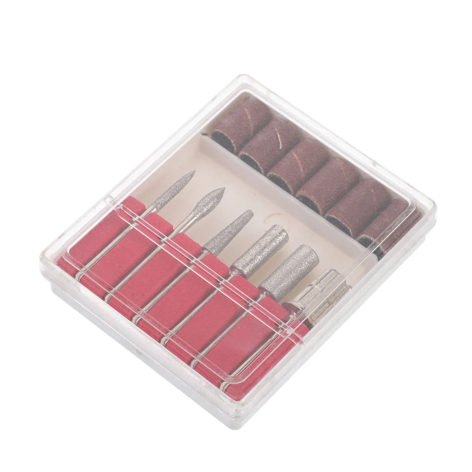 6 stuks diamant nagel bits set multifunctionele 6 verschillende vormen slijpen polijsten manicure pedicure schuurbanden elektrische boor
