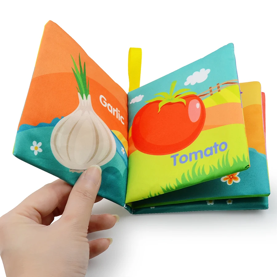 Touch cloth book, baby early education and infant teaching aids, tear-resistant baby cognitive cloth book toy