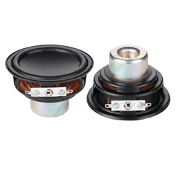 2Pcs 2.6 Inch 6 Ohm 20W Midrange Bass Speaker 66MM Woofer Long Stroke Loudspeaker Neodymium Magnetic DIY Mini Bluetooth Speakers