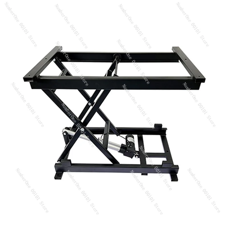 

300kg Multifunctional Electric Wired Remote Control Coffee Table Dining Table 24V Lifting Hardware Folding Iron Frame760x680x430