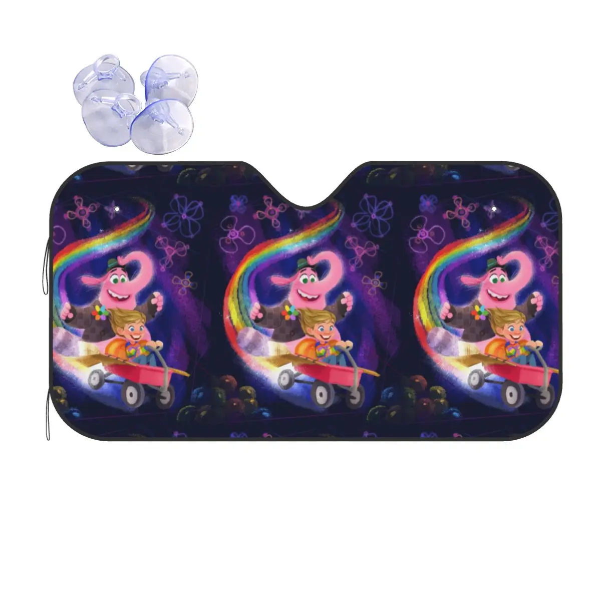 

Custom Inside Out Cartoon Car Windshield Sunshade Foldable Sun Blocker Car Window Shades