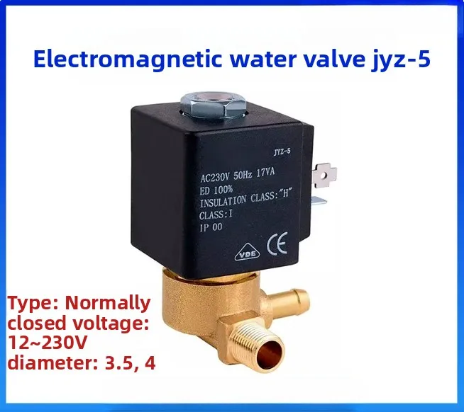 JYZ-5 2/2 Way AC 230V 50Hz G1/8 Normally Closed Electromagnetic Solenoid N/C Gas Stream Generator