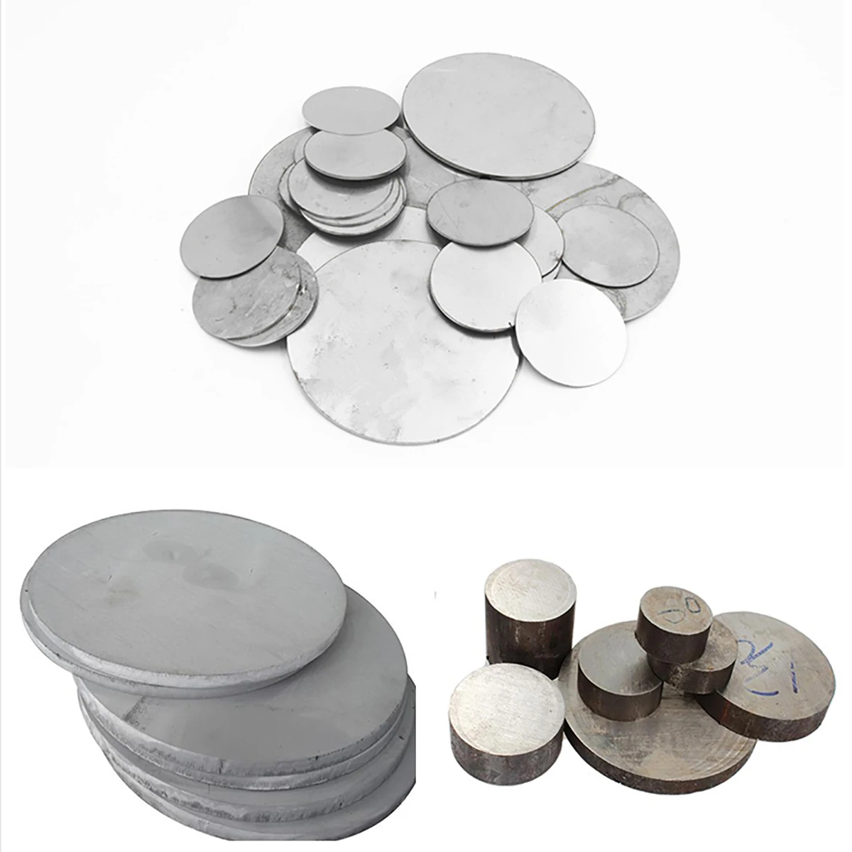 1Pcs 201 Stainless Steel Round Plate Dia 50mm - 350mm Circular Sheet Steel Disc Round Disk Thickness 1/1.5/2/2.5/3/4/5mm