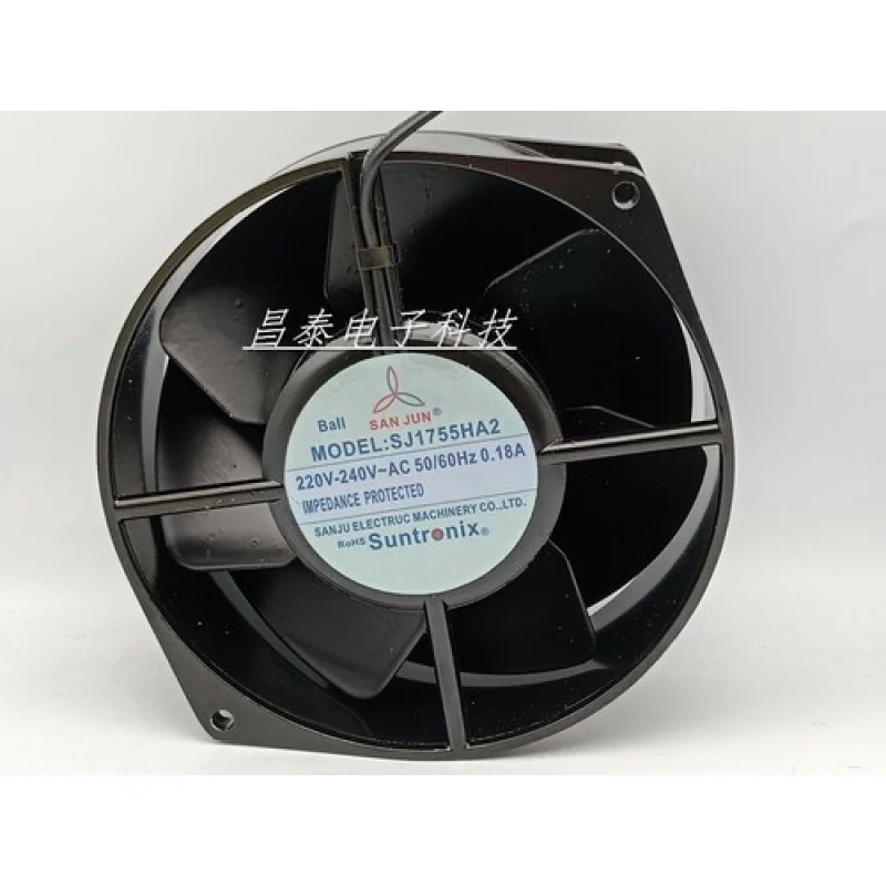 

C for SANJUN SJ1755HA2 AC220V 17055 All-metal high temperature resistant cooling fan