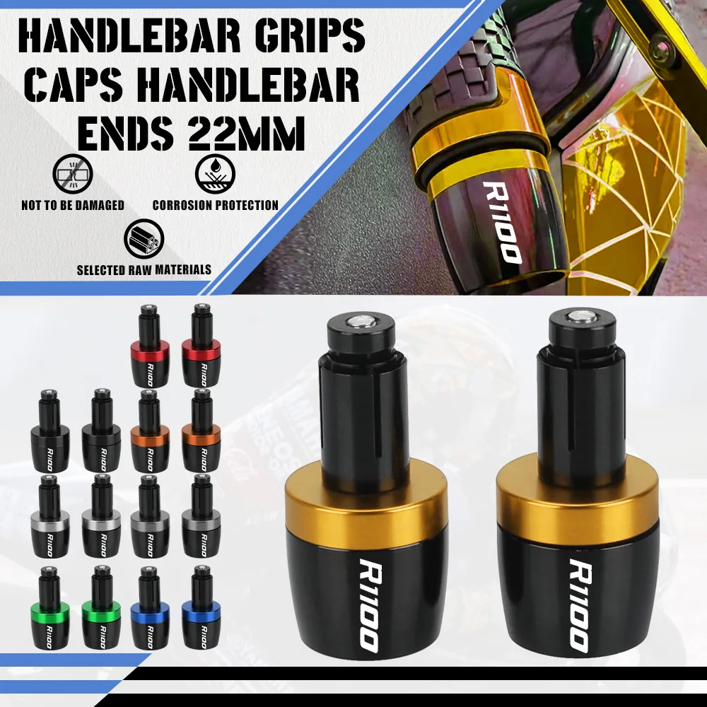

For SUZUKI R1100 GSXR1100 1989 1990 1991 1992-1998 1997 Motorcycles 22mm Handlebar Grips Bar Ends Cap Handle Counterweight Plugs