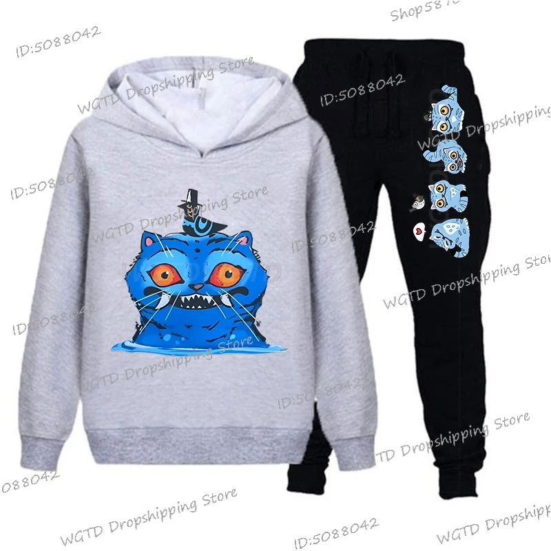 

Fashion KPop Demon Hunters Children's Clothing Sets For Teen Girls Boys Anime Hoodies+Pants Cartoon Tracksuits 2Pc Sets Gifts