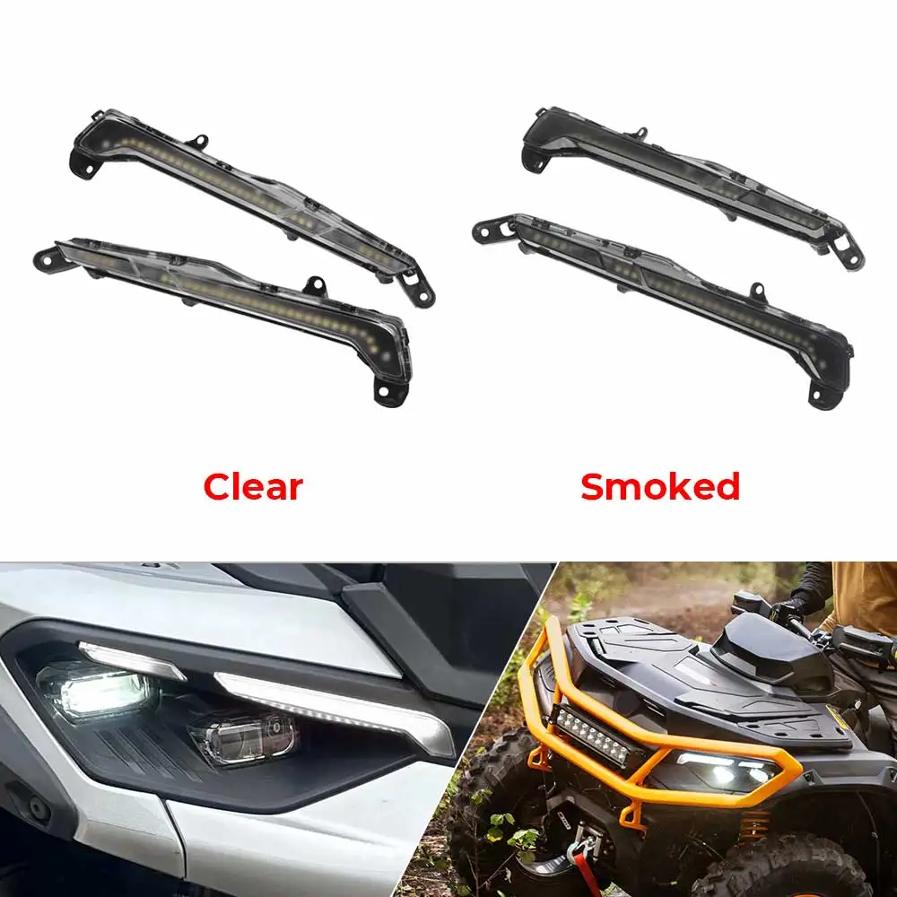 ATV Front DRL Bumper Lamp Auxiliary LED Light Daytime Running Light For Can-Am Outlander 1000R MAX 2025 2026 Rpl For #710009356