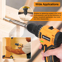 Geevorks 16.8V Cordless Driver Drill Household Brushless Motor Electric Screwdriver Regulation Rotation Ways Adjustment Lithium