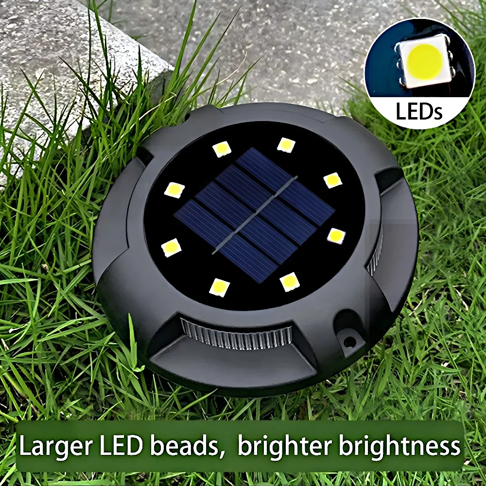 LED Solar Buried Light Fence Lamp Lawn Lights Waterproof Cold White Light RGB Colors For Ground Outdoor Street Yard Decoration