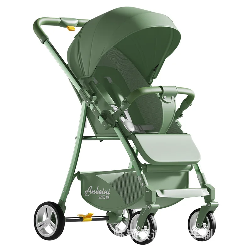 Kinderwagen Super Lichtgewicht Kan Zitten En Liggen Met Één Klik Opvouwbaar Universeel Voor Alle Seizoenen Baby Voor Kinderen Pasgeboren