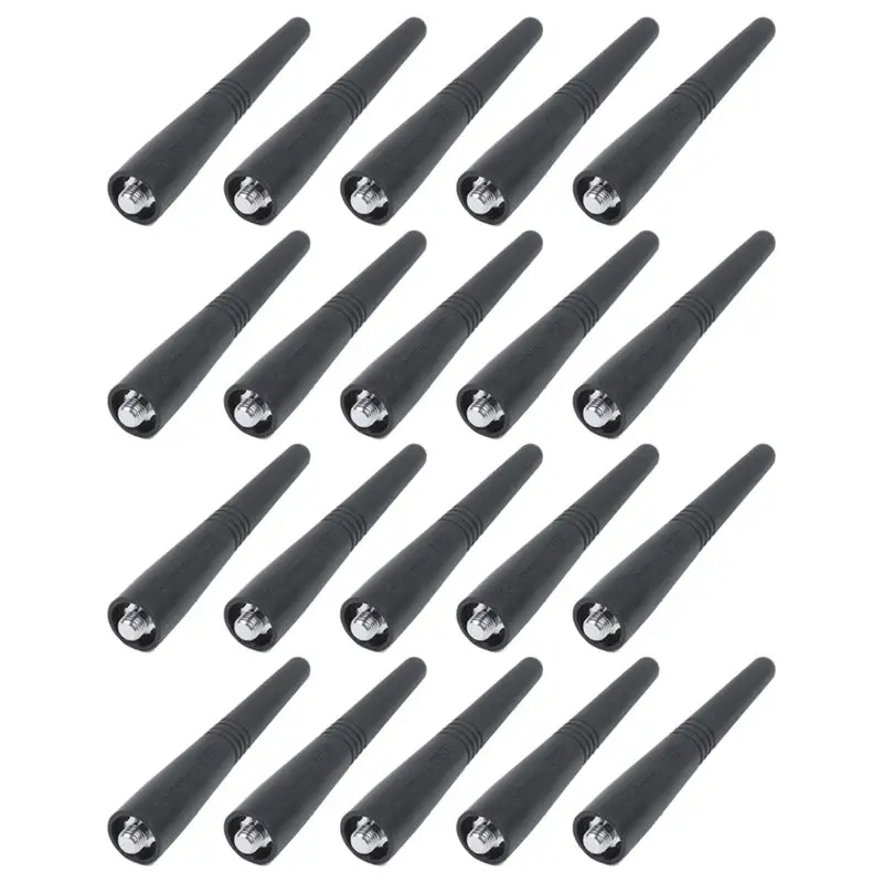 Solid 20 Pcs 9 Cm Length Antenna Short PMAE4003 Uhf Stubby Antenna 430-470 Mhz Range For Motorola Gp328 Gp340 Gp328plus Gp344