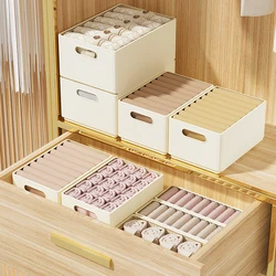 WORTHBUY Foldable Clothing Organizer Storage Box Wardrobe Classification Storage Case Closet Plastic Clothing Sorting Box