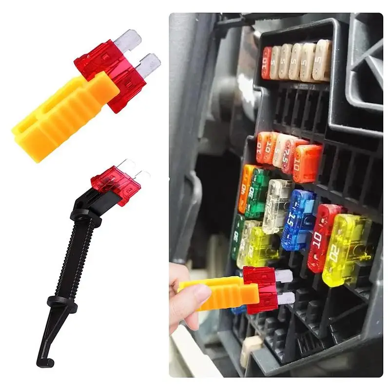 Car Fuse Box Tweezer, Car Circuit Fuse Holder Extractor, Insulation Clip For Fuse Box Installation & Uninstall, For 12V 24V etc.