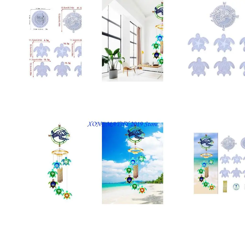 

F42F 1 Set для Wind Wind Send Pendation Plomt Diy для черепаха