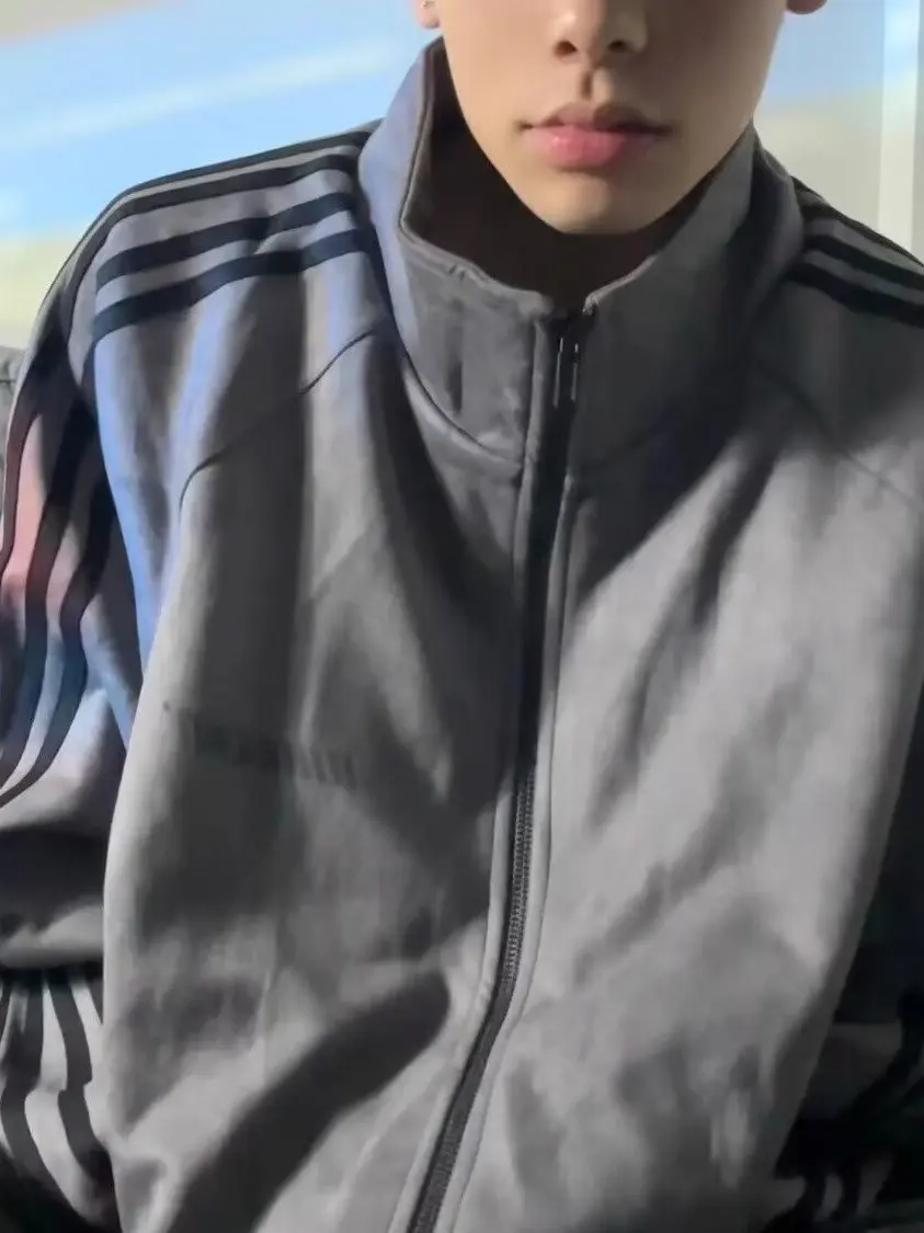 

New 2025 Men's Premium Feel Jaet Spring Autumn Sle American M Faion Prince Qi Boys Cool Fall Haome Jaet