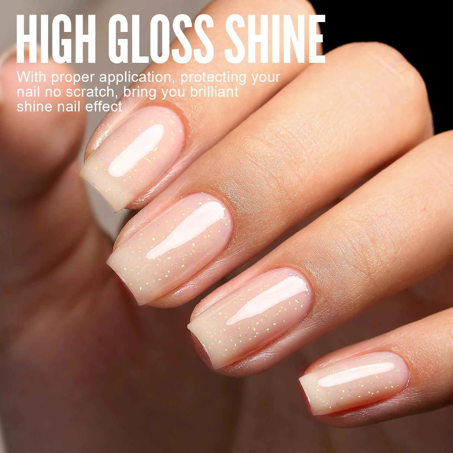 YOKEFELLOW Jelly Gel Nail Polish YZ14 10ML Shiny Sheer Natural Nude Jelly Gel Polish for Nail Art DIY Translucent UV Light Cure