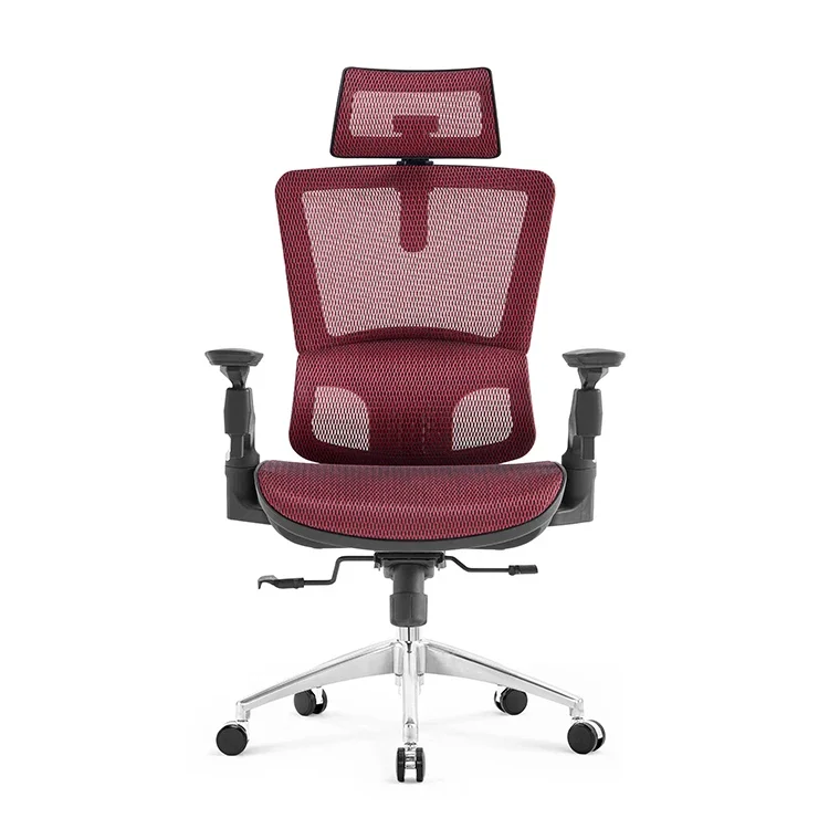 Modern design luxury high back full mesh lumbar support adjustable headrest ergonomic swivel office chair