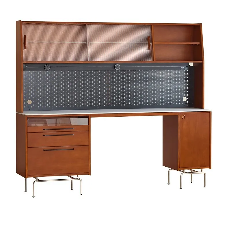 

boxwood retro style solid wood dining side cabinet dining table integrated cabinet Nordic retro kitchen wall locker