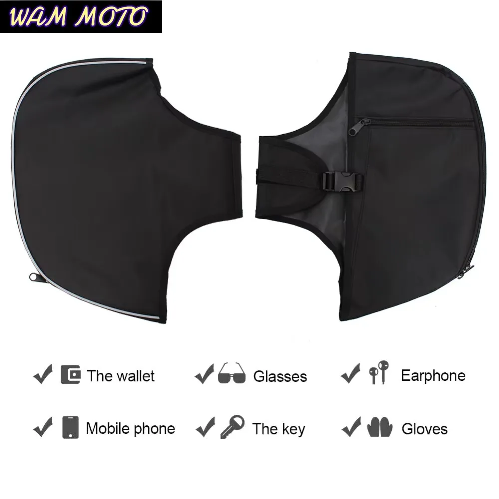 Motorcycle Soft Lowers Leg Warmer Bag Chaps For Harley Touring Electra Street Trike Road King 1998-2020