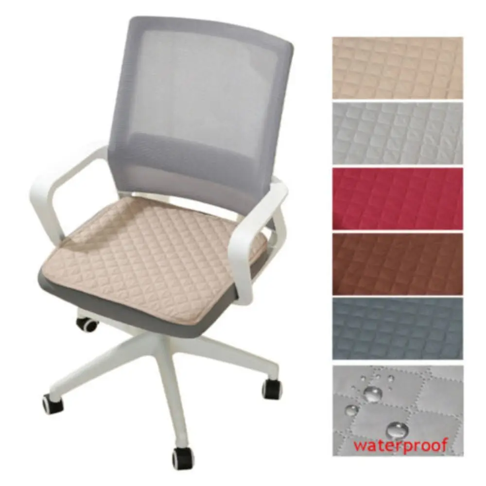 Waterproof Chair Pad Thin Polyester Resistant to Dirt Cushion Non-slip Square Seat Cushion Chair