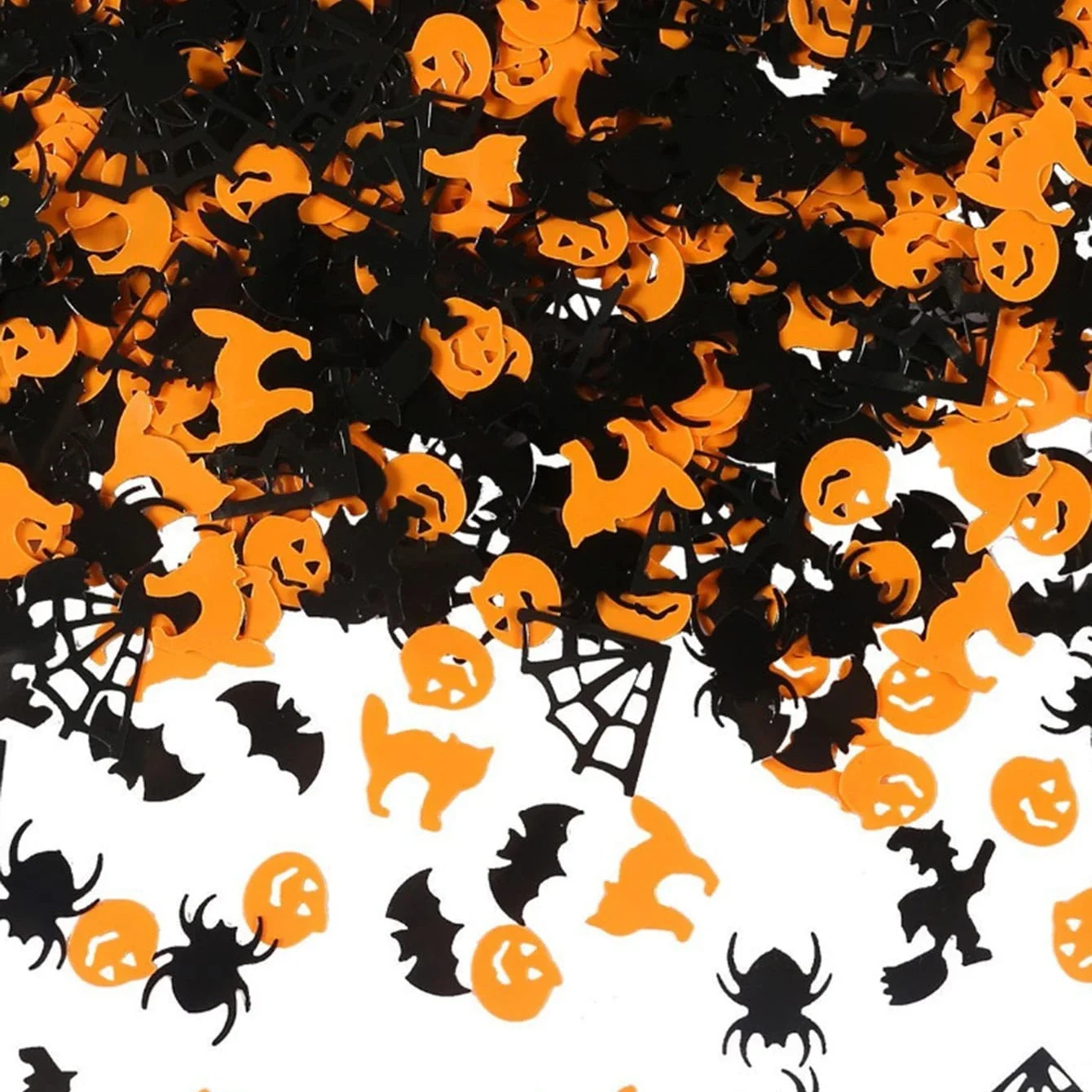 15 g gemischte Hexe, Geist, Fledermaus, Kürbis, Stern, Konfetti, Glitzer, Kunsthandwerk, Pailletten, Sammelalbum-Zubehör, DIY, Halloween-Party-Dekoration
