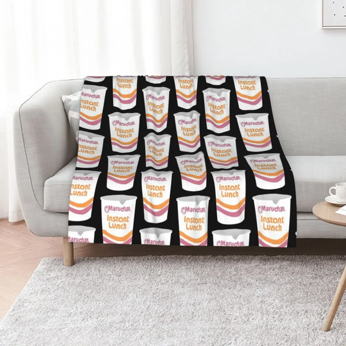 Maruchan Instant Lunch Ramen Throw Blanket Picnic wednesday Soft Big For Sofa Thin Hairys decorative Blankets