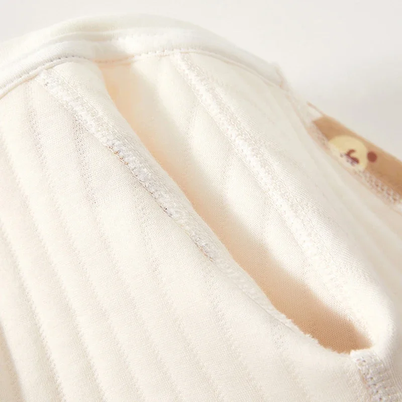Dicker Baumwoll-Neugeborenen-Strampler Niedlicher Bären-Romper Säuglings-Krabbelkleidung Winter Langarm-Bodysuit Jungen Mädchen Kinder Einteiler Pyjama – Detail 2
