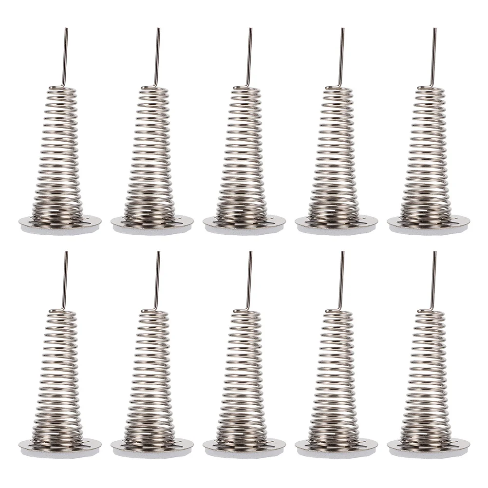 12pçs acessórios de gato da fortuna, base de mola, painel do carro, cabeça de agitação, substituição, artesanato, base de balanço decorativa