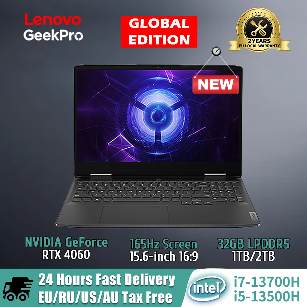 Lenovo-Porteekpro g5000ラップトップ,13世代Intel Core I7-13700H/32GB/2テラバイトssd/rtx 4060/4050 8GB,15.6インチ,ノートブック,2023