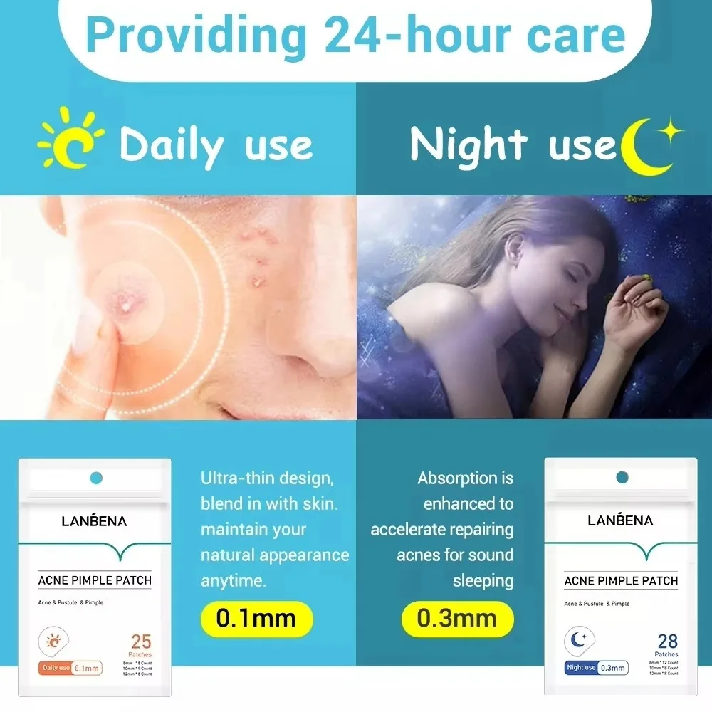 رقعة بثرة حب الشباب غير المرئية مقاومة للماء وقابلة للتنفس 25/28 رقعة تغطي بثرة حب الشباب #2
