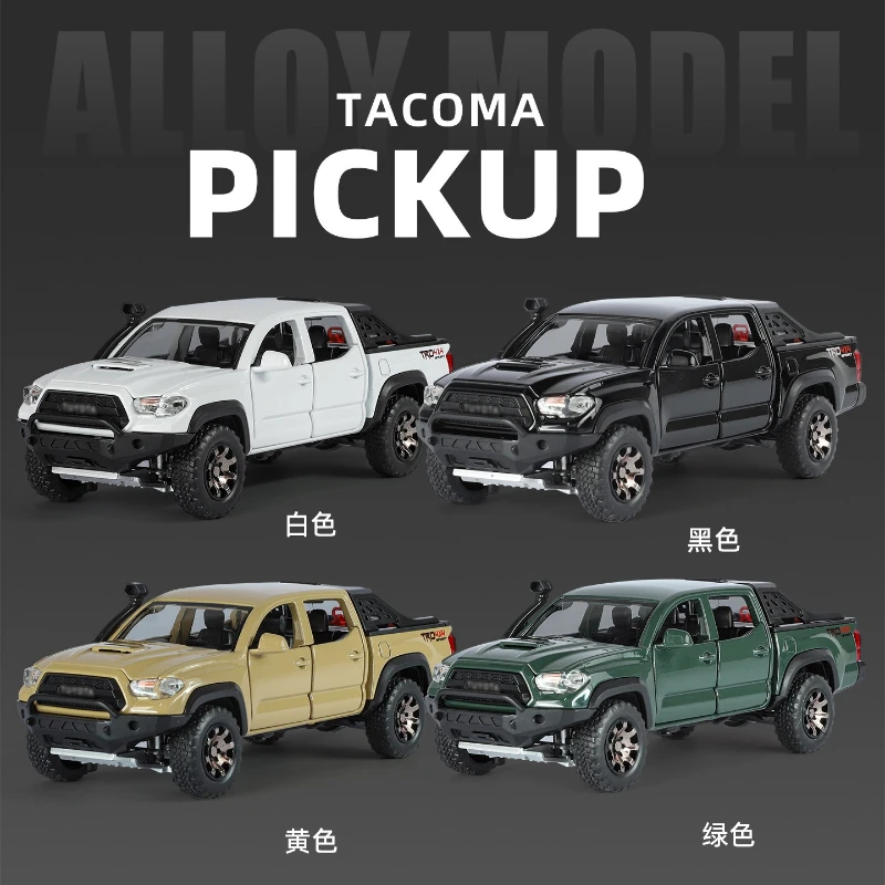 1: 32 Takuma alloy car simulation pickup truck model sound and light feedback off-road vehicle children's toy boy gift
