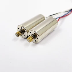 2pcs Mini 10mm*22mm 1020 CW+CCW Coreless Motor DC 3.7V-7.4V High Speed 9T Brass Gear for RC Car Drone Quadcopter Aircraft Engine