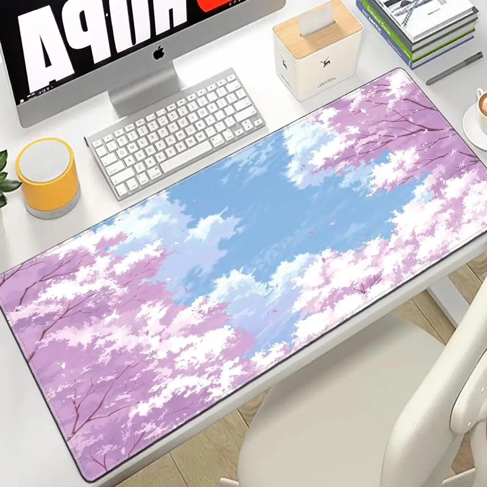 

Pink Cherry Flower 1000x500 Gaming Mause Pad Computer Mouse Pad Large Gaming Mousepad XXL Mouse mat PC Gamer Kawaii Desk Mats